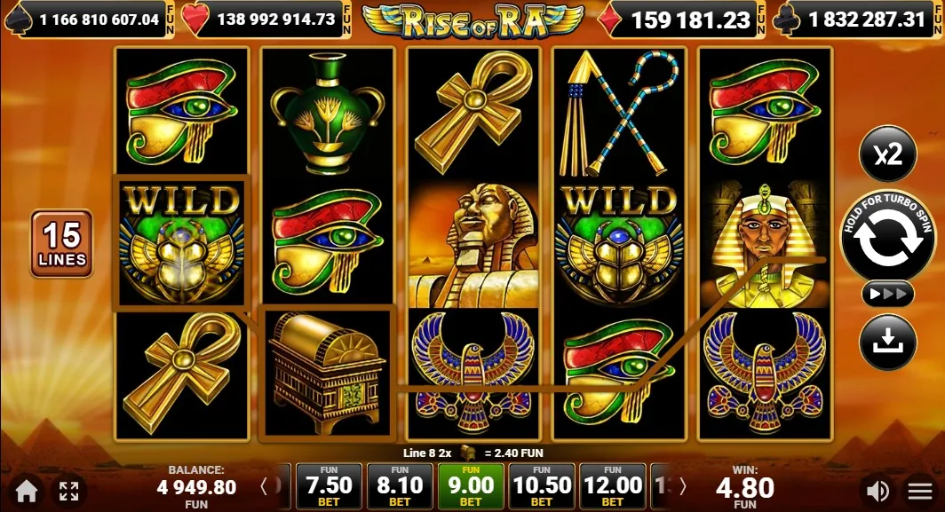 Rise Of Ra gameplay